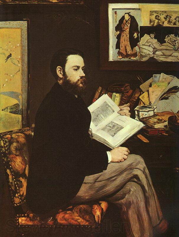 Edouard Manet Portrait of Emile Zola Spain oil painting art